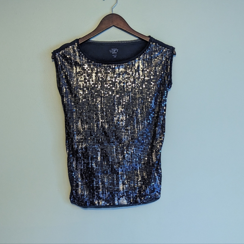Ann Taylor Loft Sequin Shirt
